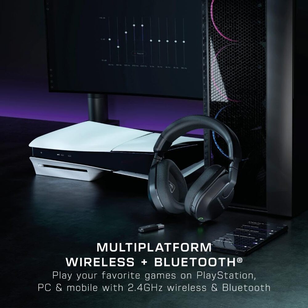 TURTLE BEACH Stealth 600 Playstation Gen 3 Casque Gaming Sans Fil - Micro Muet par Basculement - PS5, PS4, PC, Switch 2, Steam Deck & Mobile - Noir