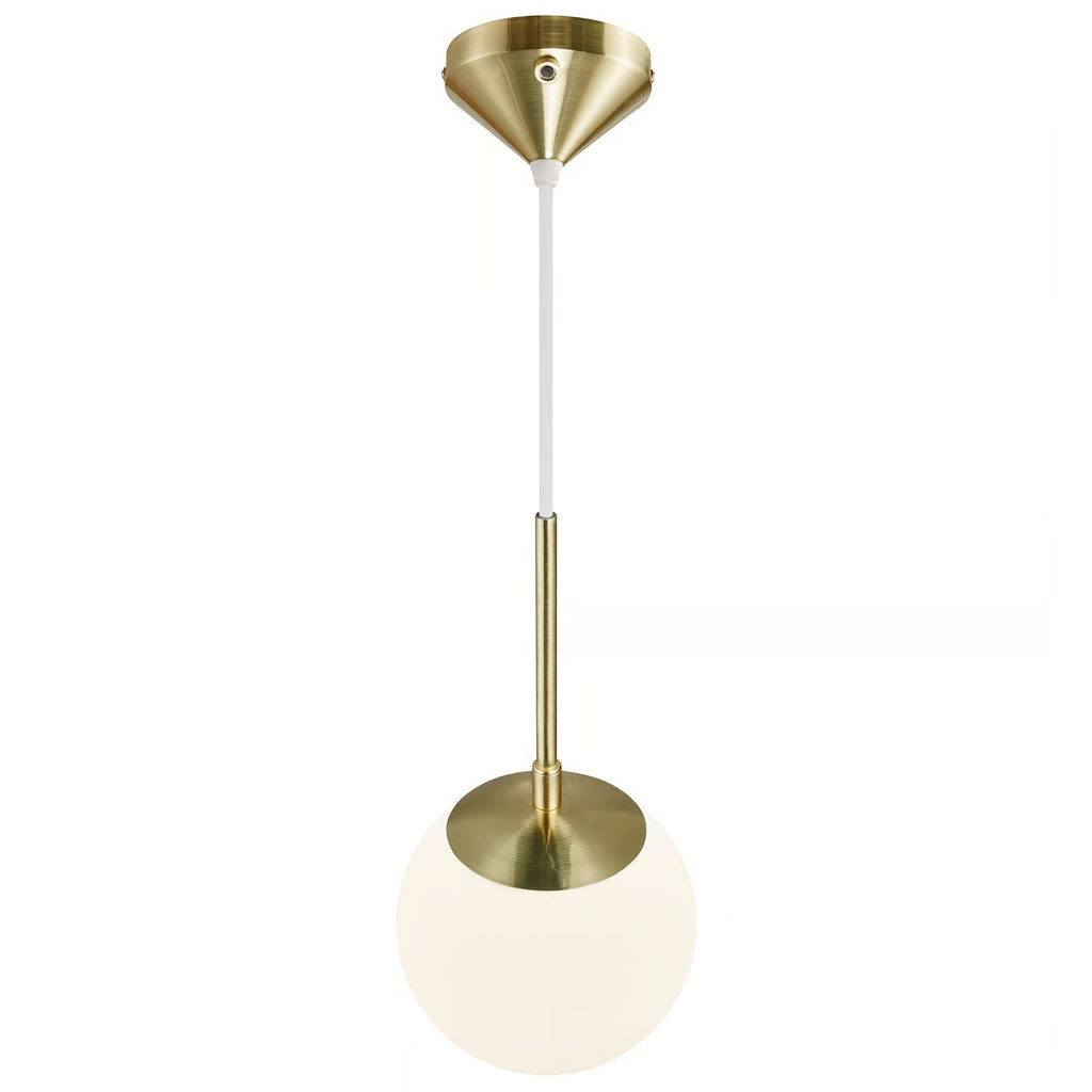 Suspension GRANT 15 verre et métal laiton IP20 E14 - Nordlux, Intérieur