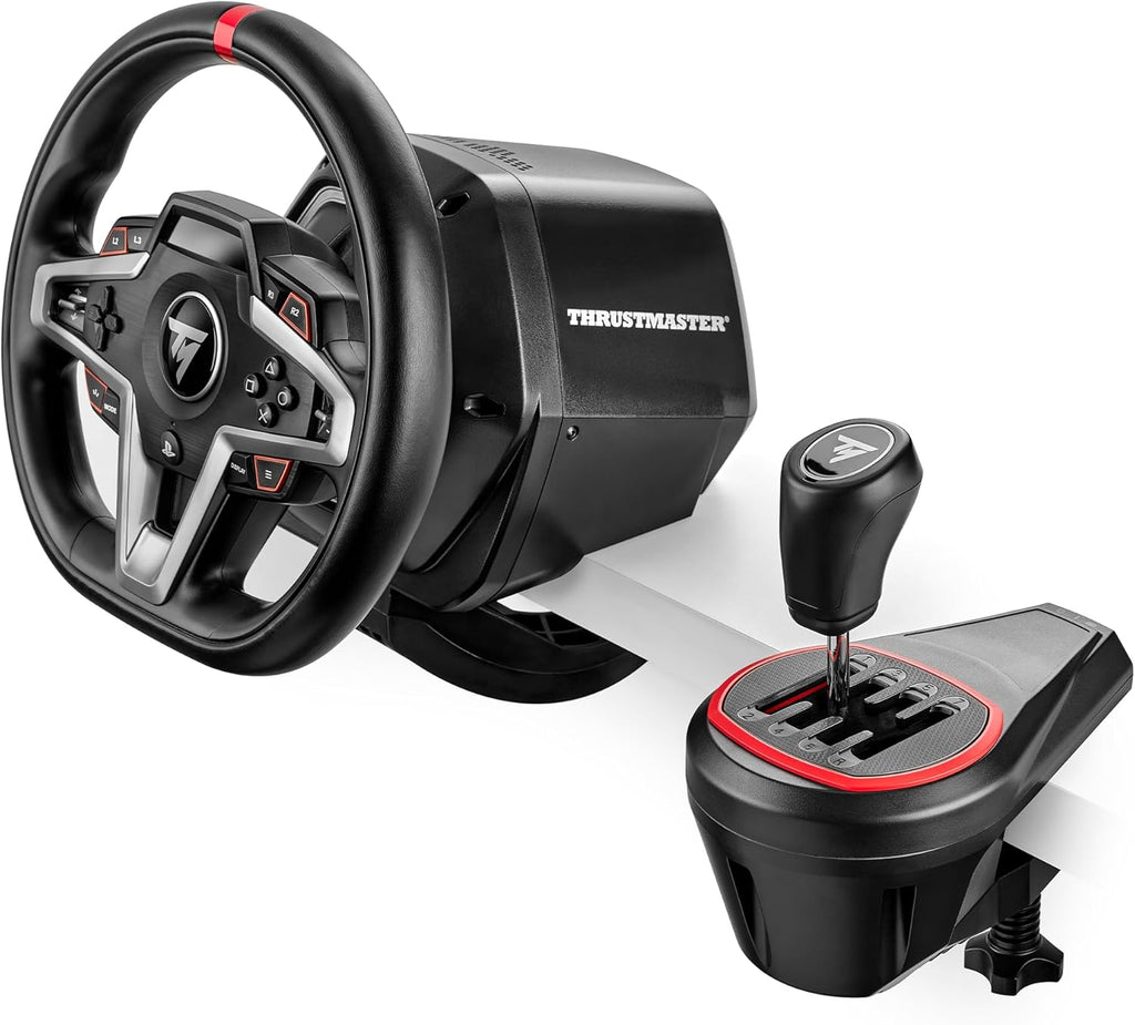 Thrustmaster TH8S Shifter Add-On Levier de vitesse pour PC/consoles - Noir et rouge