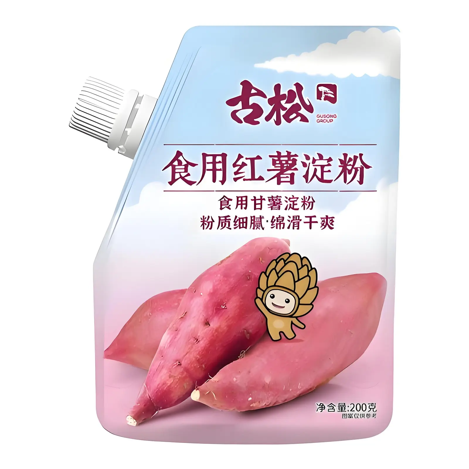 Gusong Sachet de fécule de patate douce avec bec verseur - 200 g