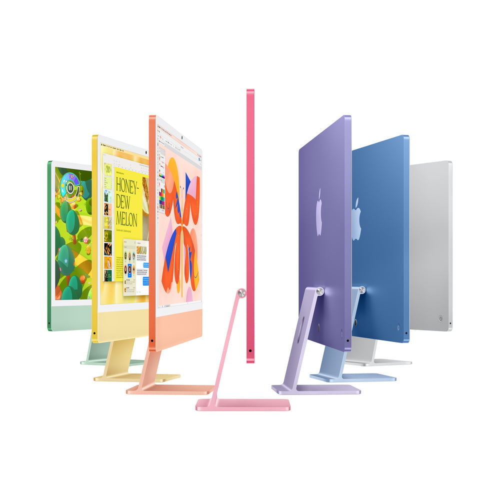 Apple iMac 24 pouces (M4, Retina 4,5K, CPU 8 cœurs / GPU 8 cœurs), 16 Go de RAM, SSD 256 Go - Bleu