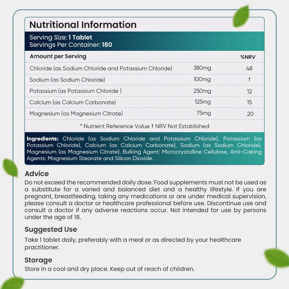 WeightWorld Complexe d'électrolytes 900 mg - 180 comprimés