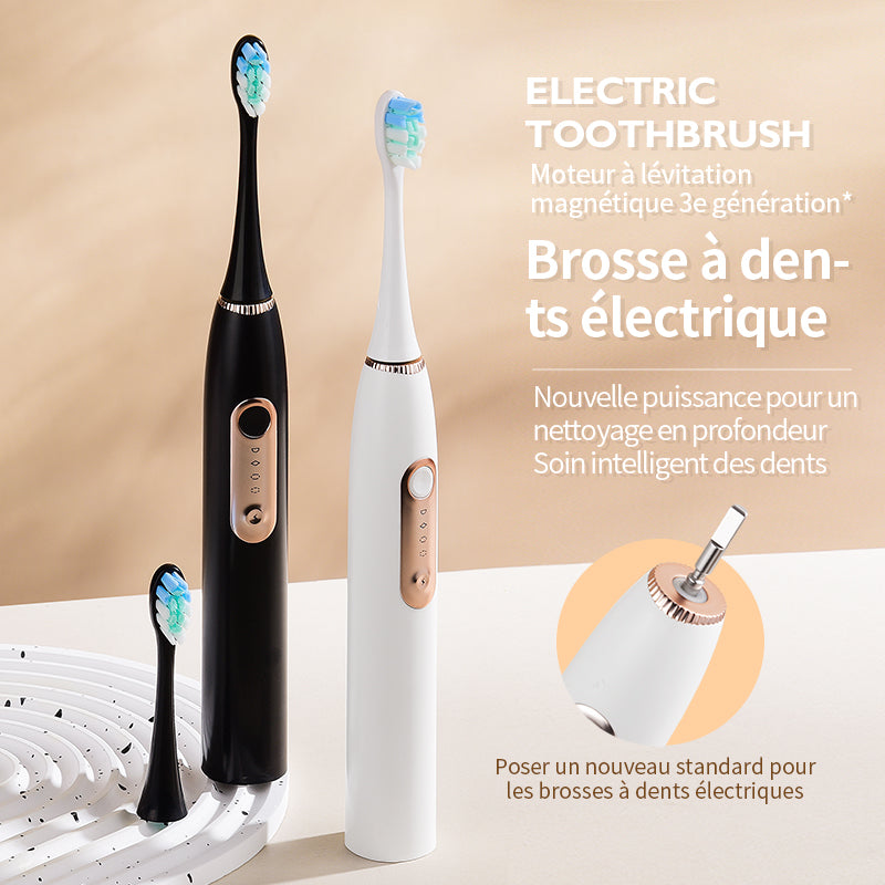 Rushi R-C31 Brosse à dents électrique avec charge USB-C et batterie 1500 mAh - noir