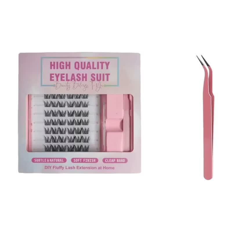 MeoMagic - Kit de faux-cils pré-collés avec pinces à épiler, 10 lignes - WM9