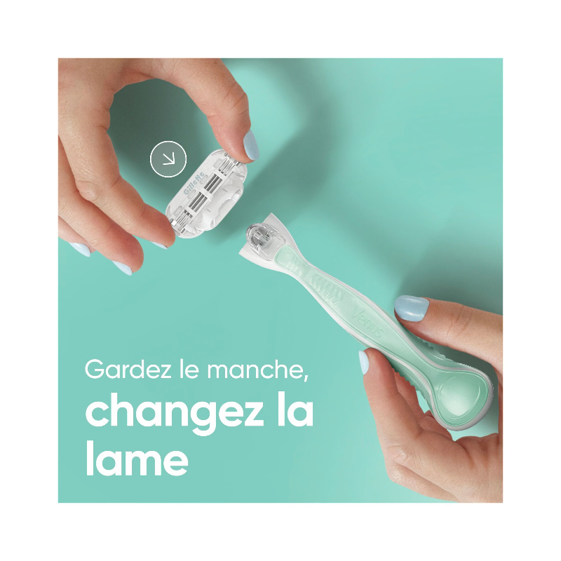 Gillette Venus rasoir Smooth Sensitive+ - 2 recharges
