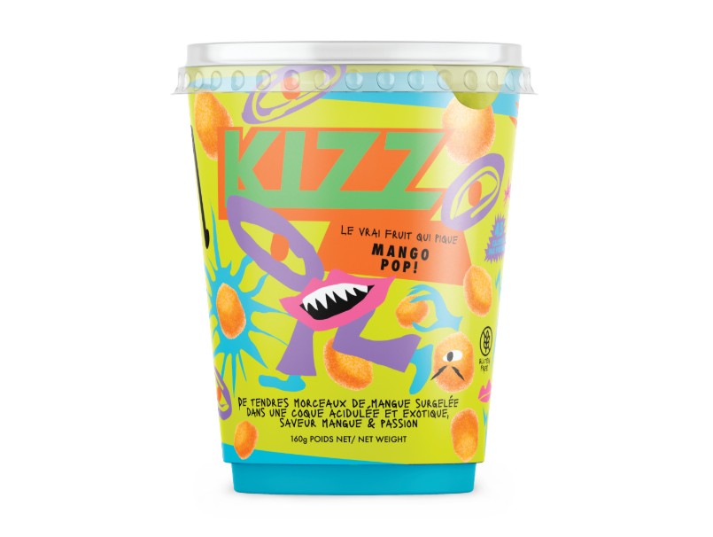 KiZz Mango POP Bonbons acidulés à la mangue - 160 g