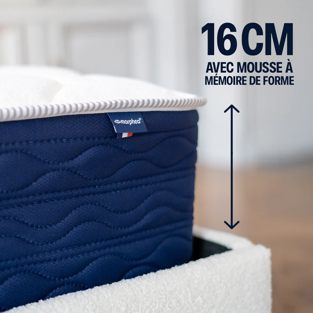 Morphea Matelas mémoire de forme 180x200cm épais 16cm Lumea One