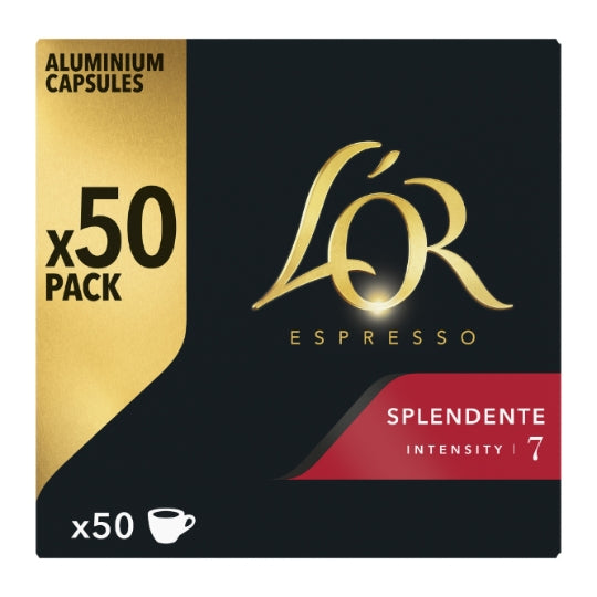 L'OR ESPRESSO Café en Capsules Splendente Intensité 7 (50 Capsules) 260 g