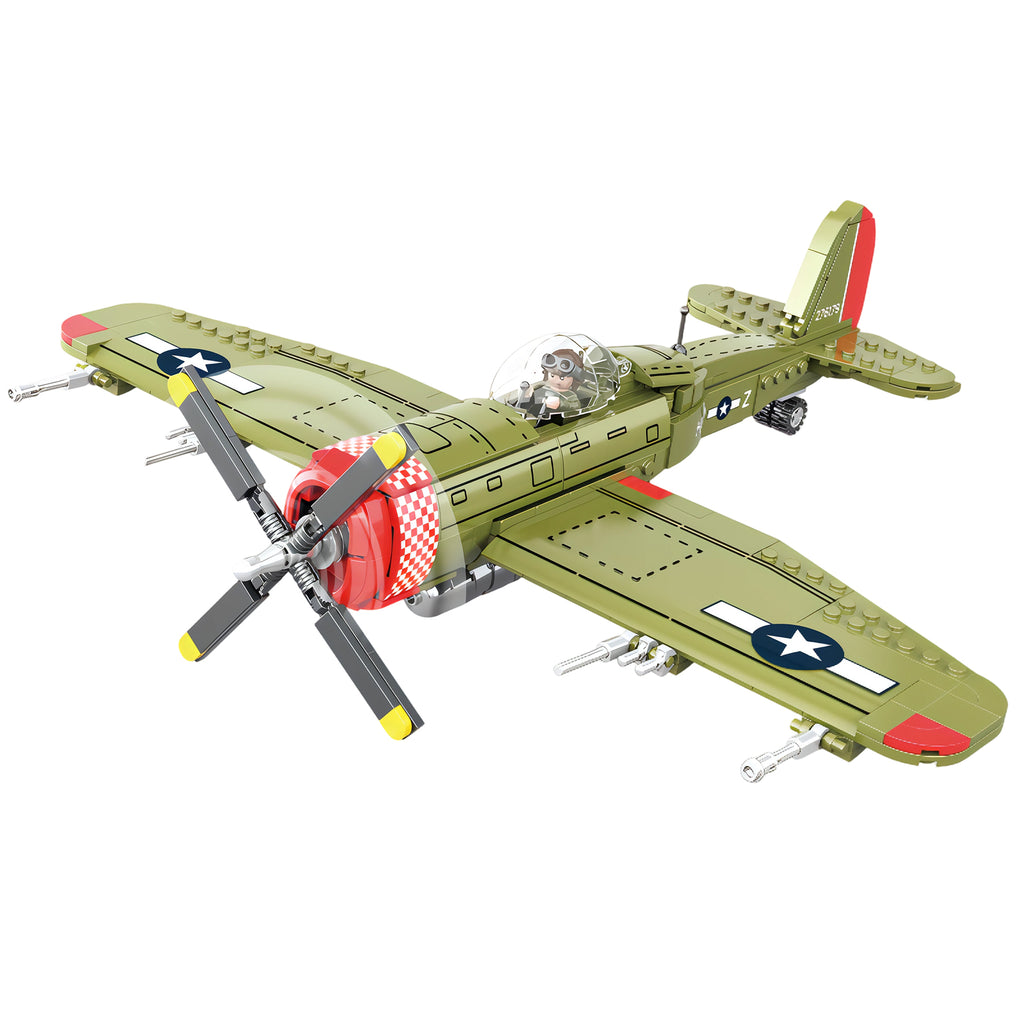 CAYI P47 Jet de Chasse 511 Pièces Ensemble de Blocs de Construction pour Bricoleurs