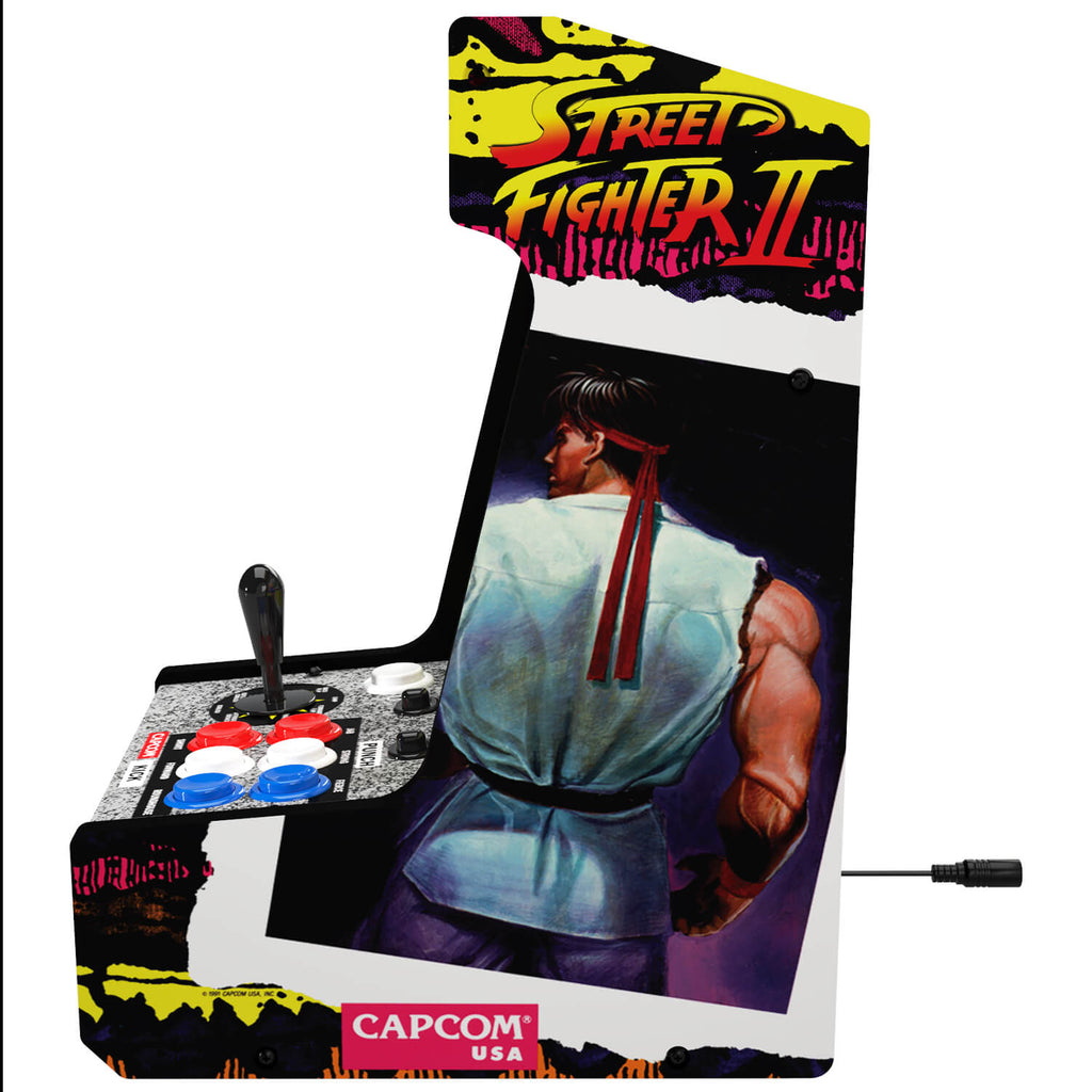 Arcade1Up Borne d'arcade Street Fighter Countercade, sous licence officielle Capcom, écran LCD 8 pouces, 5 jeux inclus