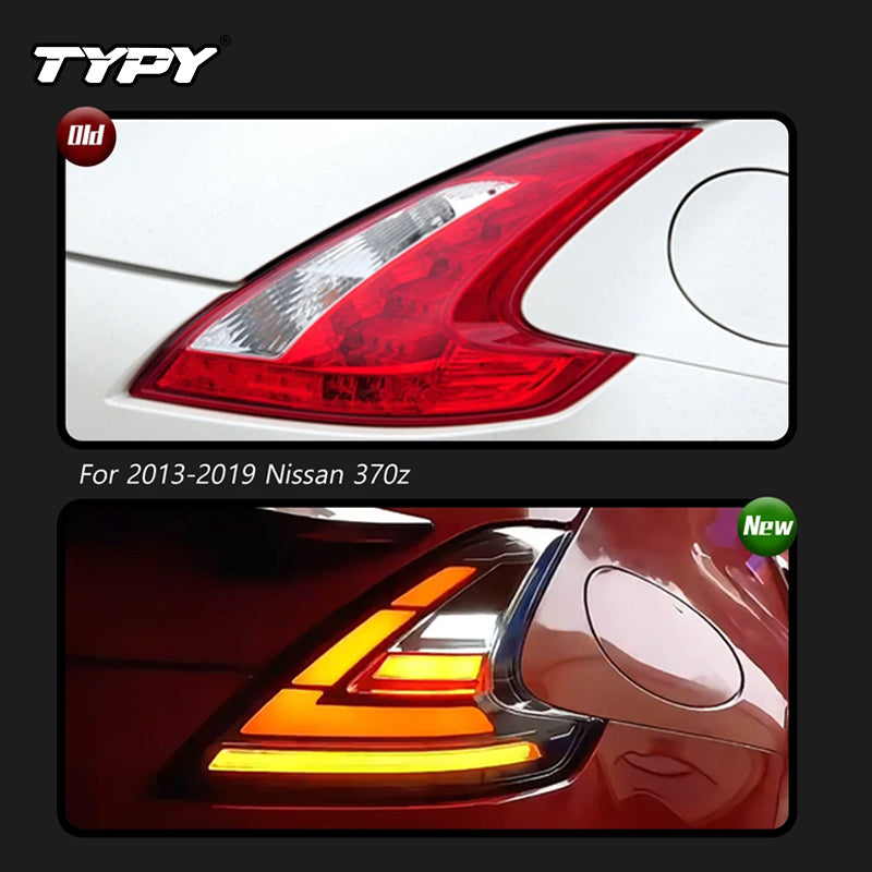 TYPY Feu arrière LED projecteur pour Nissan 370Z 2013-2019, feu de jour, accessoires d’automobile
