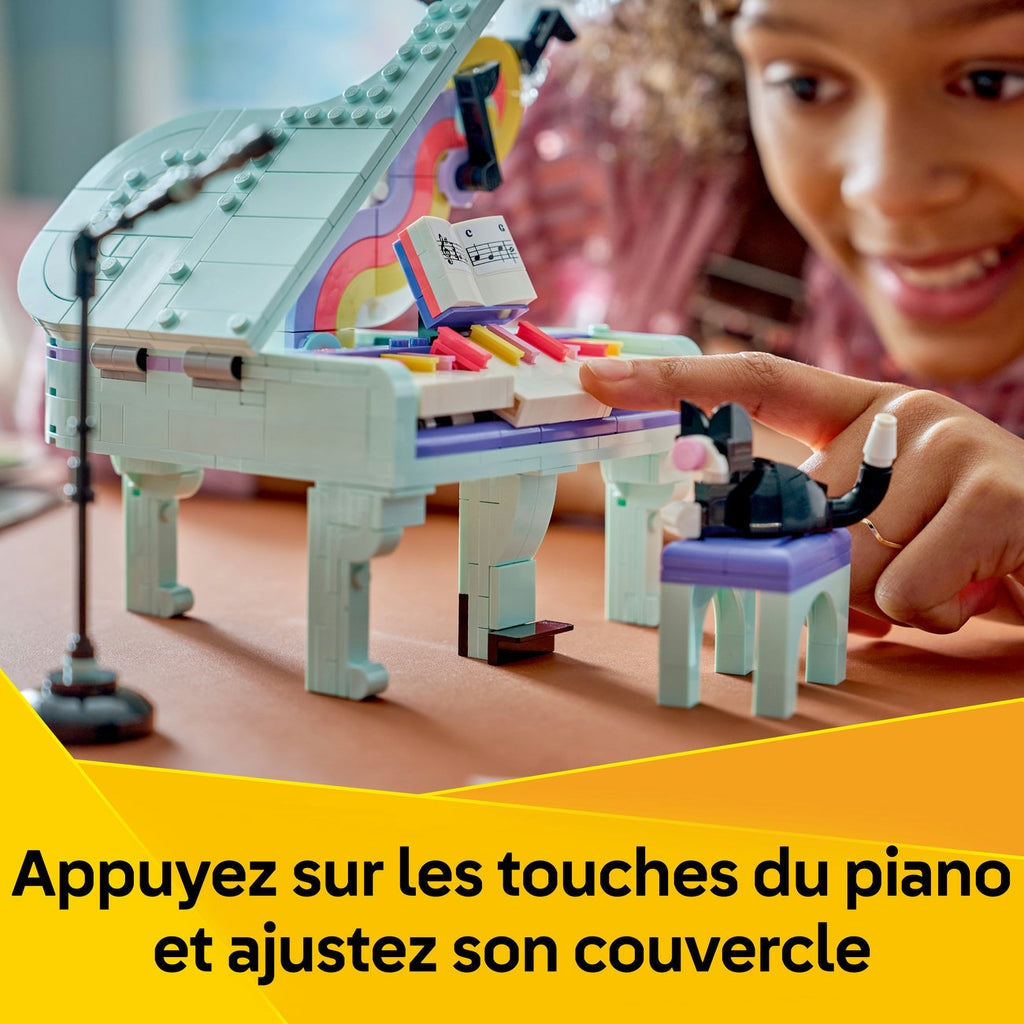 LEGO Creator 3-en-1 Ensemble de Construction Décoration Musicale Piano et Chat 31392