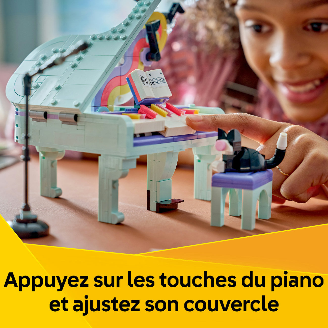 LEGO Creator 3-en-1 Ensemble de Construction Décoration Musicale Piano et Chat 31392
