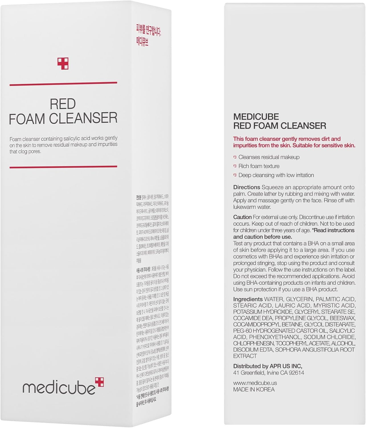 MEDICUBE Mousse Nettoyante Rouge 120 ml