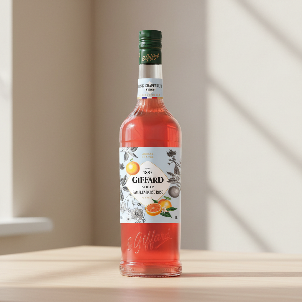 GIFFARD Sirop pamplemousse rose pur sucre - 1 L