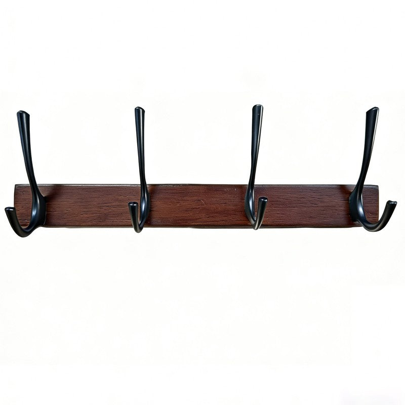 JU7CER Étagère Murale de Rangement Cuisine et Salle de Bain, Porte-Accessoires Multifonction, Barre de Crochets Moderne 43 cm