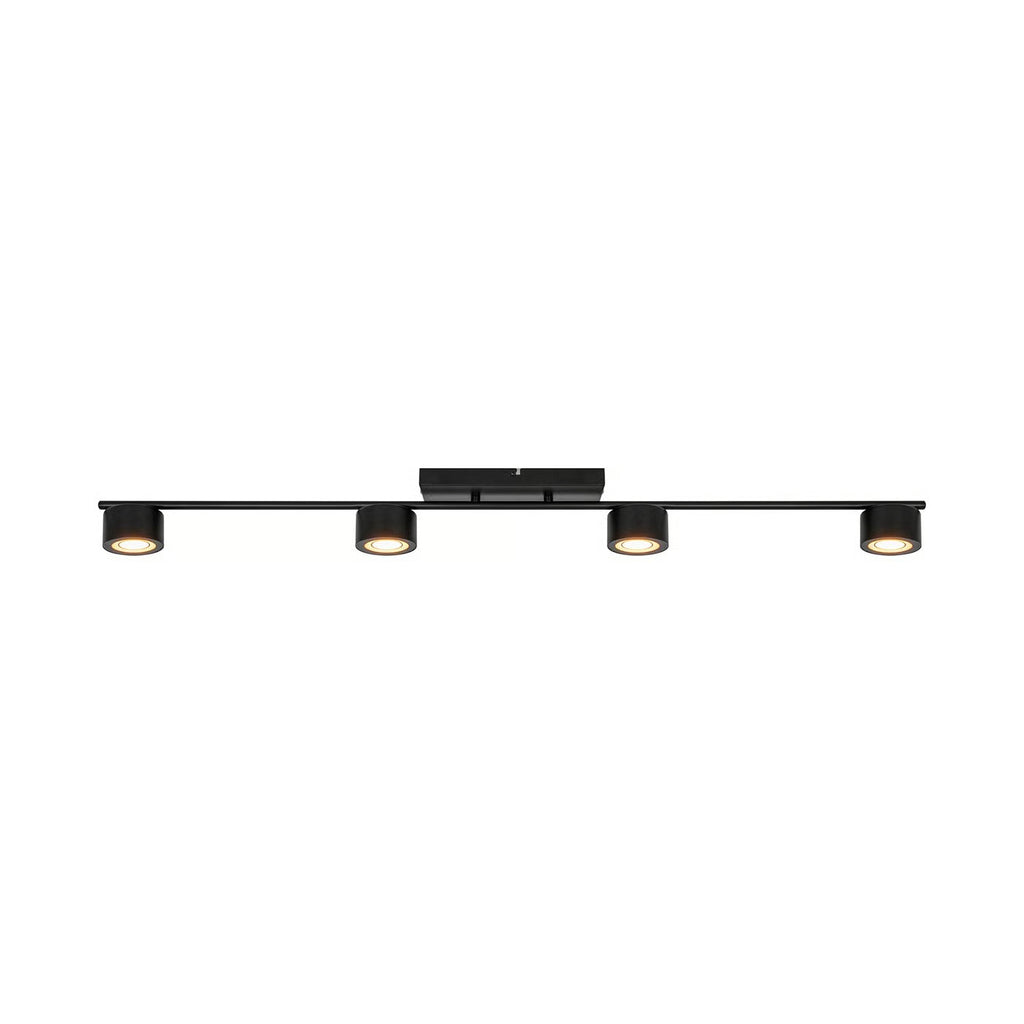 Spoterie CLYDE 4 Rail - LED intégrée métal noir - blanc chaud 2700k IP20 - Nordlux, Intérieur