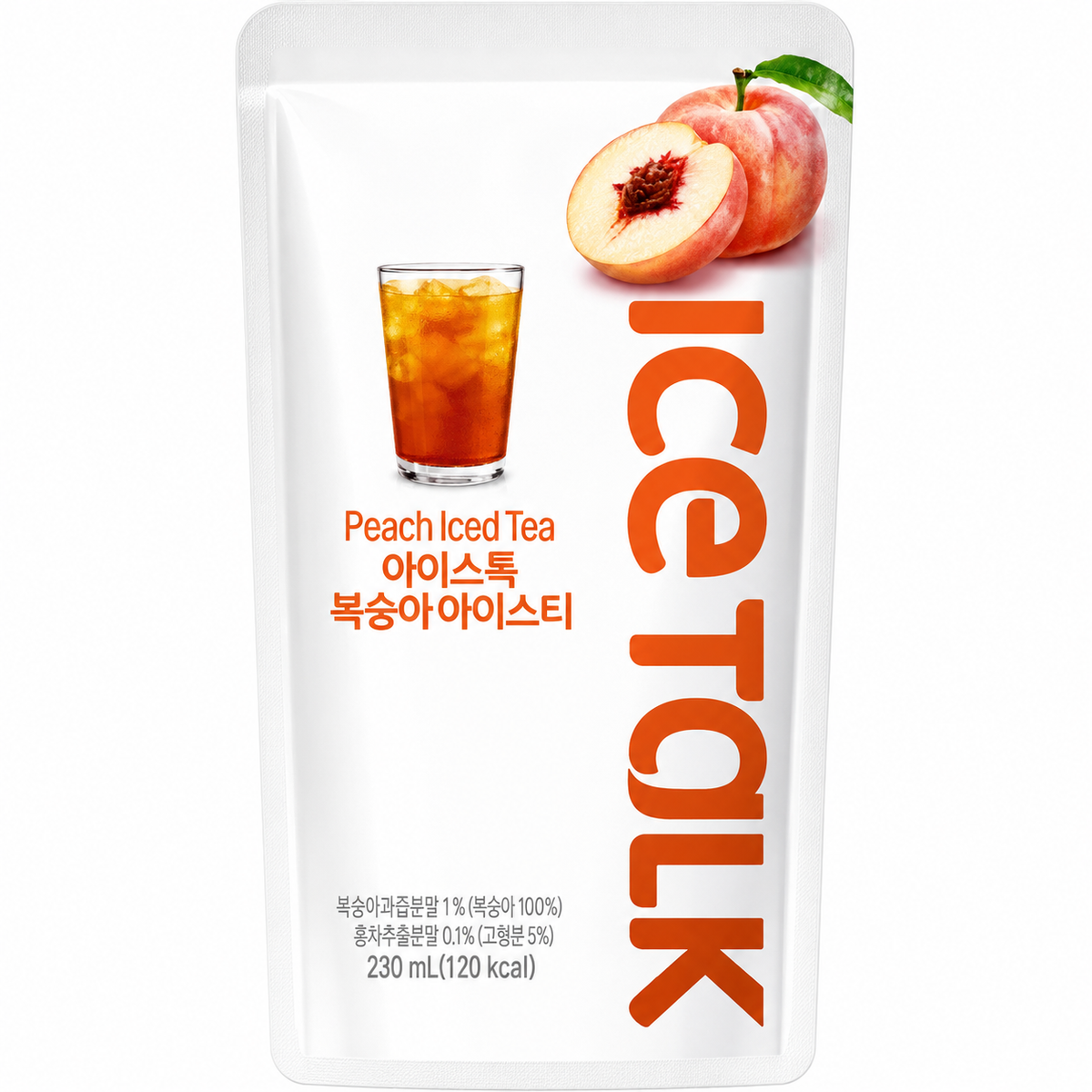 Ice Talk Boisson à la pêche - 230 ml