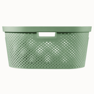 CURVER Corbeille à linge INFINITY DOTS 40L 58.5 x 38.0 x 26.5 cm