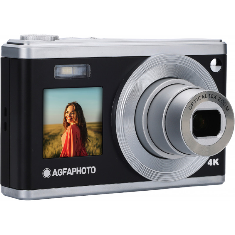 AgfaPhoto DC9200-BK Appareil photo numérique compact 24 MP avec zoom optique 10x - Noir