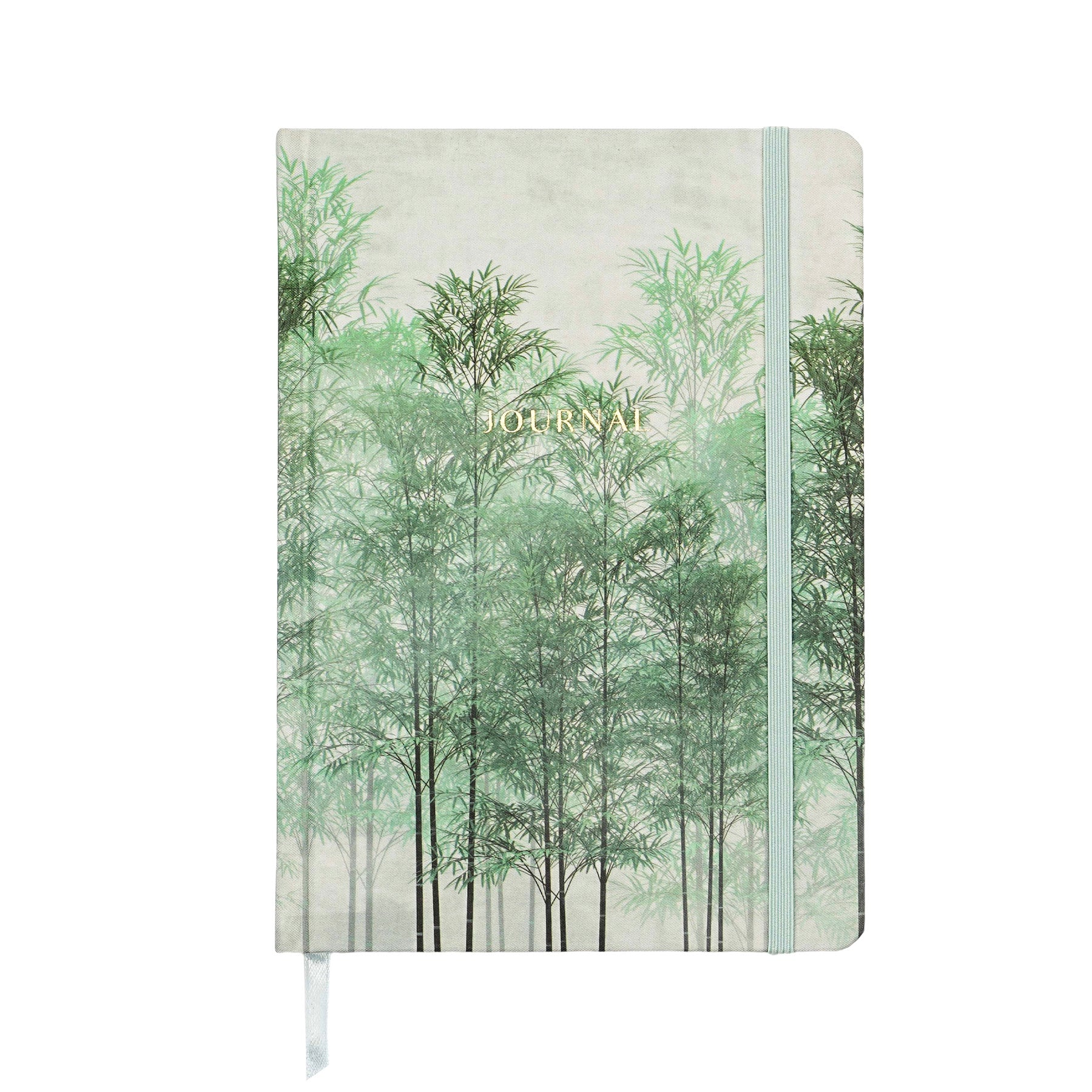 Jubiluu Carnet à couverture rigide en tissu, format A5, ligné, 96 feuilles intérieures, papier offset 100 g/m², marque‑page et élastique, coloris crème classique, pour écrire, l’école