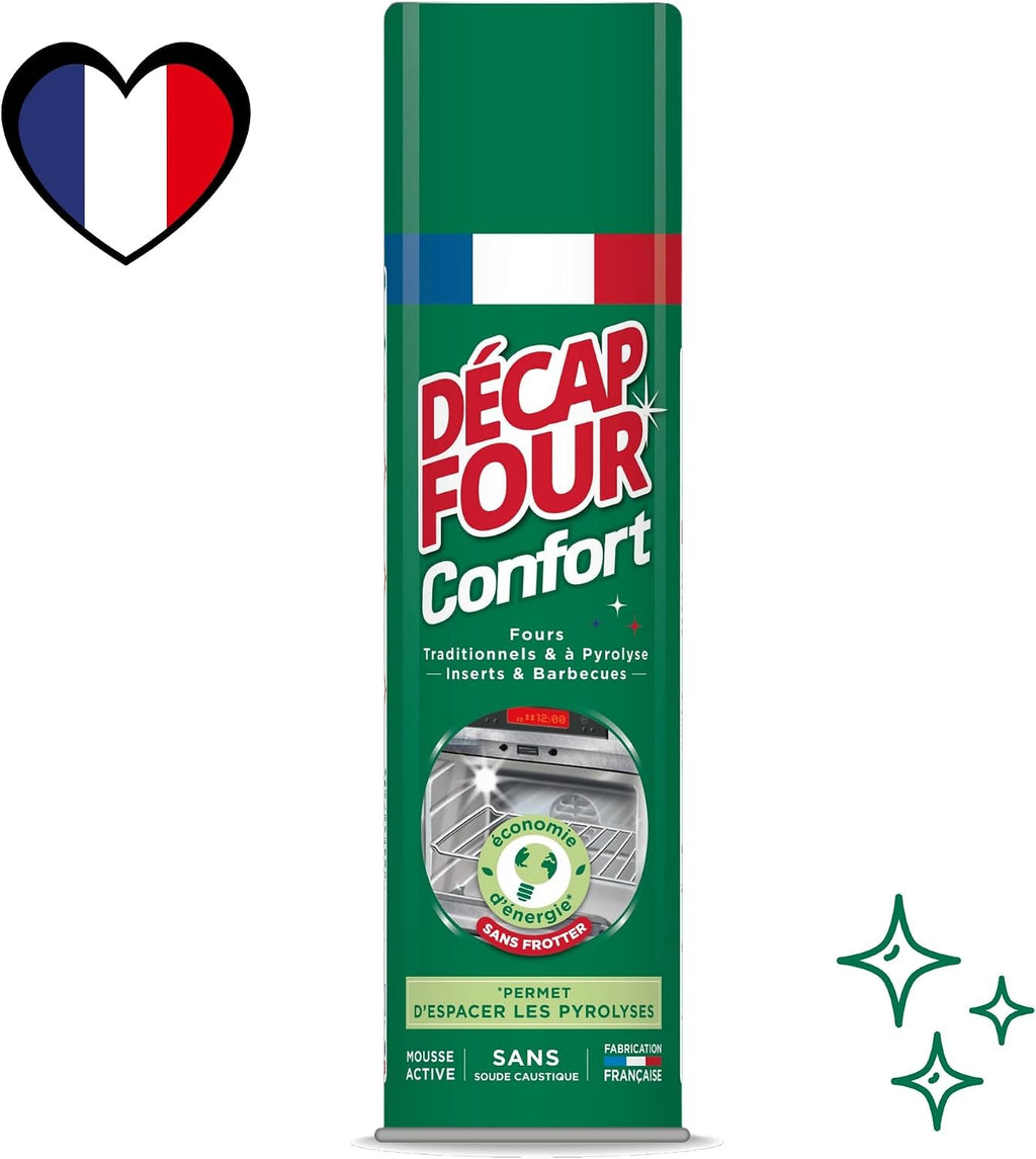 DECAP'FOUR Comfort Nettoyant four sans soude caustique élimine les graisses brûlées 500 ml