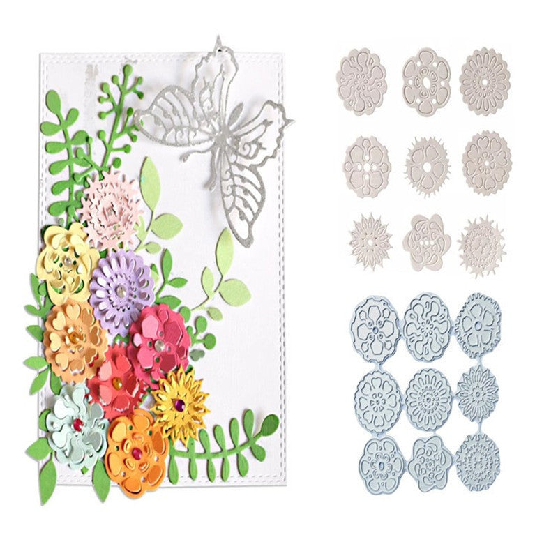 Découpes pour scrapbooking pour la création de cartes, gabarit de perforation pour art du papier, masques de gaufrage de fond, décoration d'album DIY