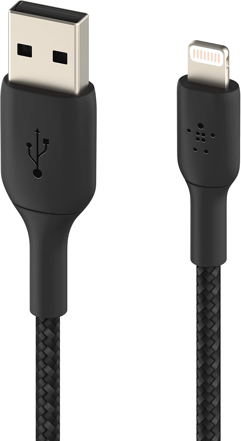 BELKIN Câble Lightning USB-A tressé 2 m noir