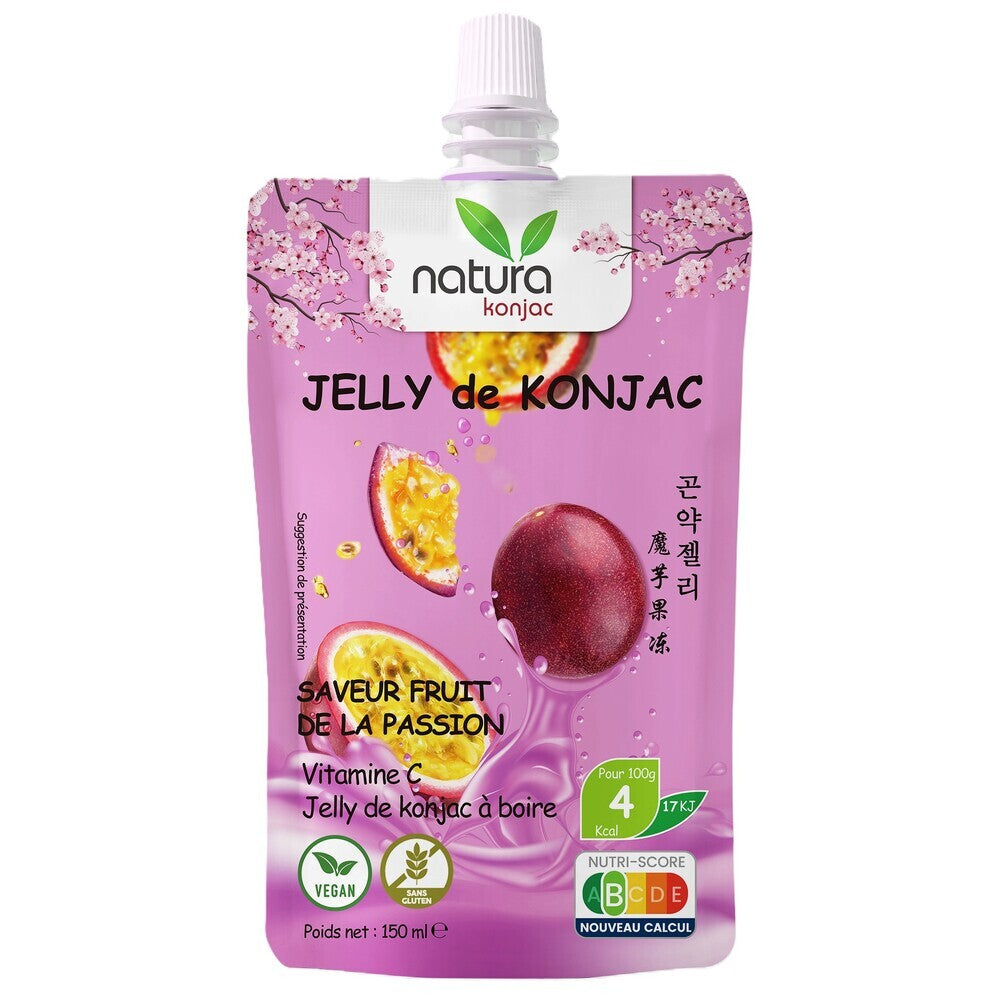 Natura Konjac Boisson à la gelée de konjac saveur fruit de la passion - 150 ml