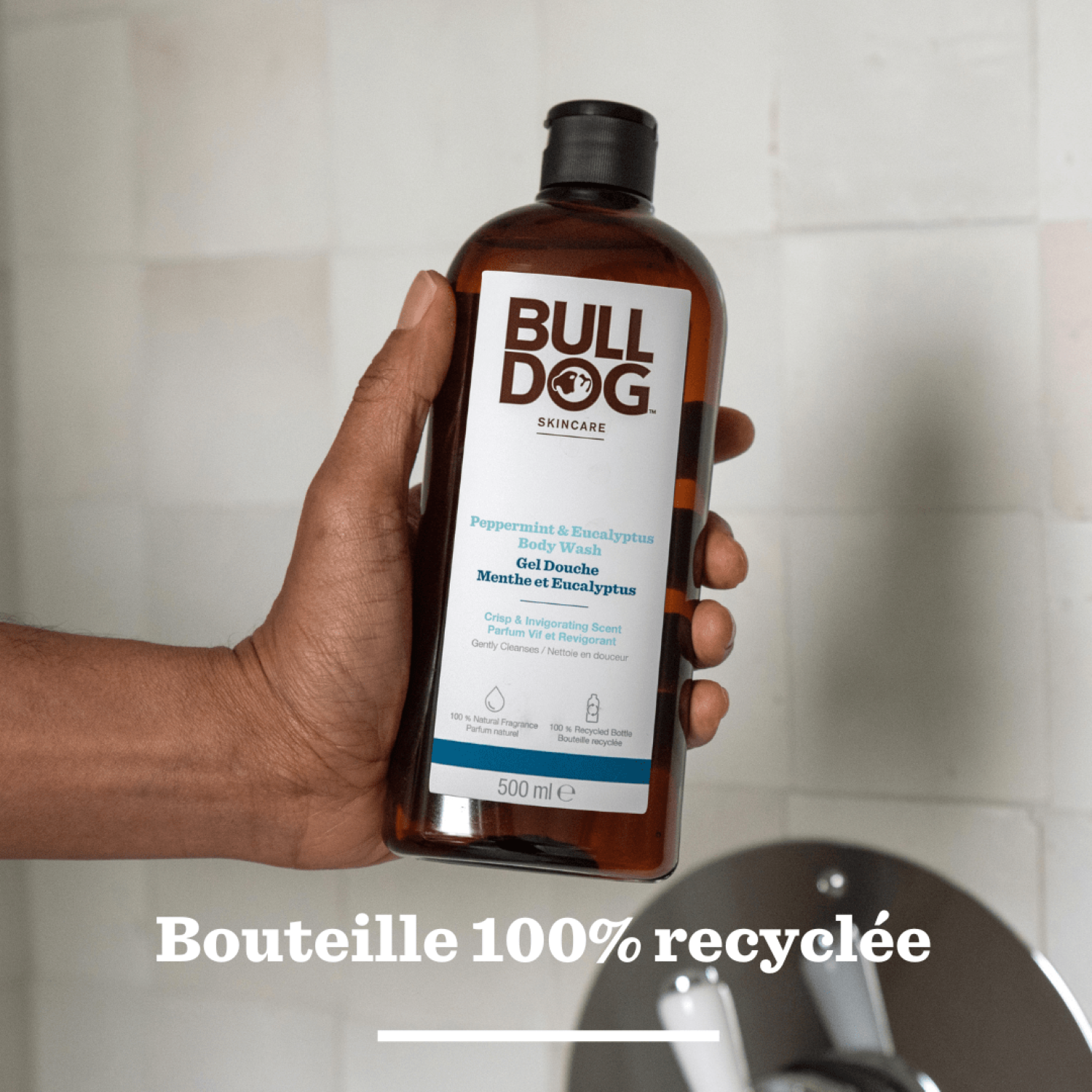 BULLDOG SKINCARE Menthe Poivrée & Eucalyptus - Gel Douche - 500 ml