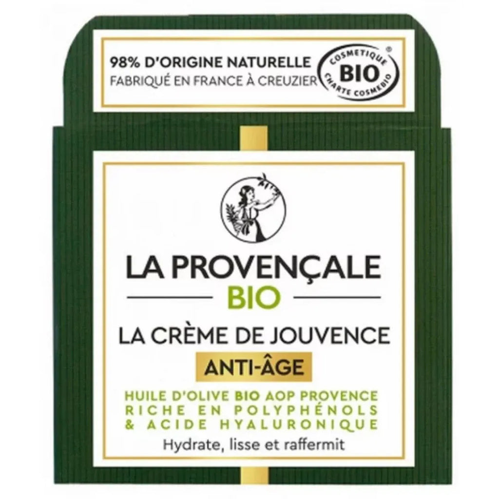 La Provençale Bio Crème Jeunesse Hydratante Anti-Âge, 50 ml