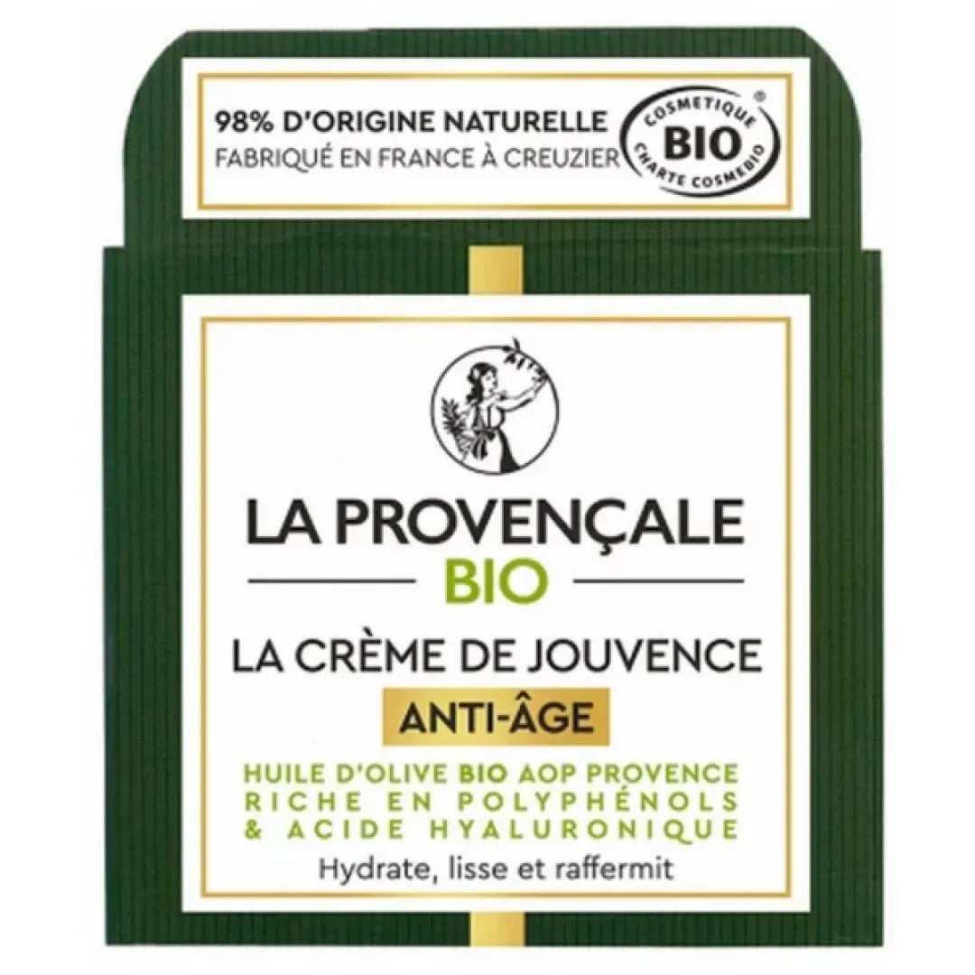 La Provençale Bio Crème Jeunesse Hydratante Anti-Âge, 50 ml