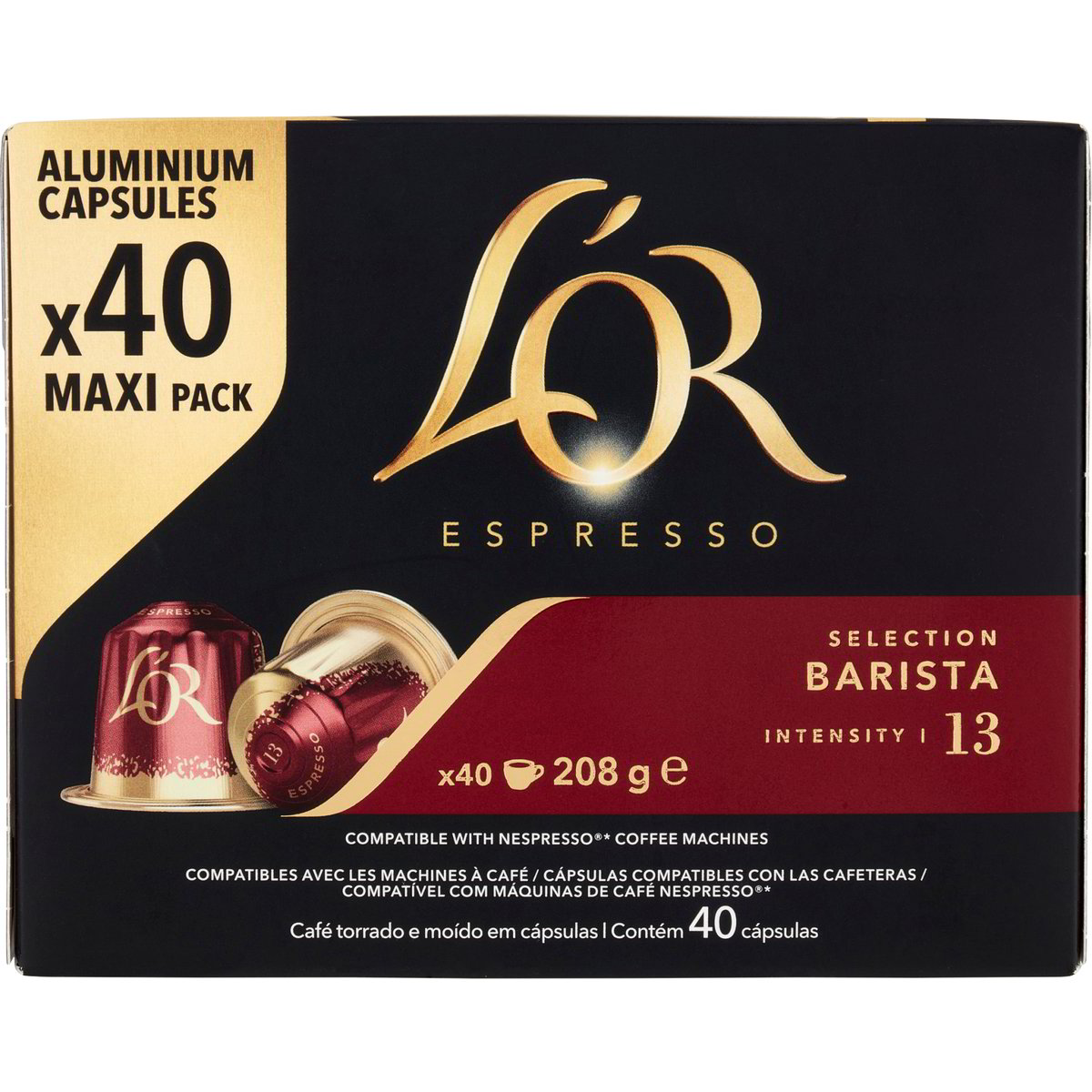 L'OR Capsules de Café Barista compatible Nespresso x40