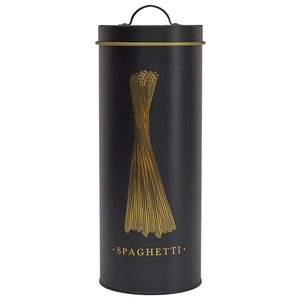 COOK CONCEPT Boîte à spaghettis en métal noir et doré