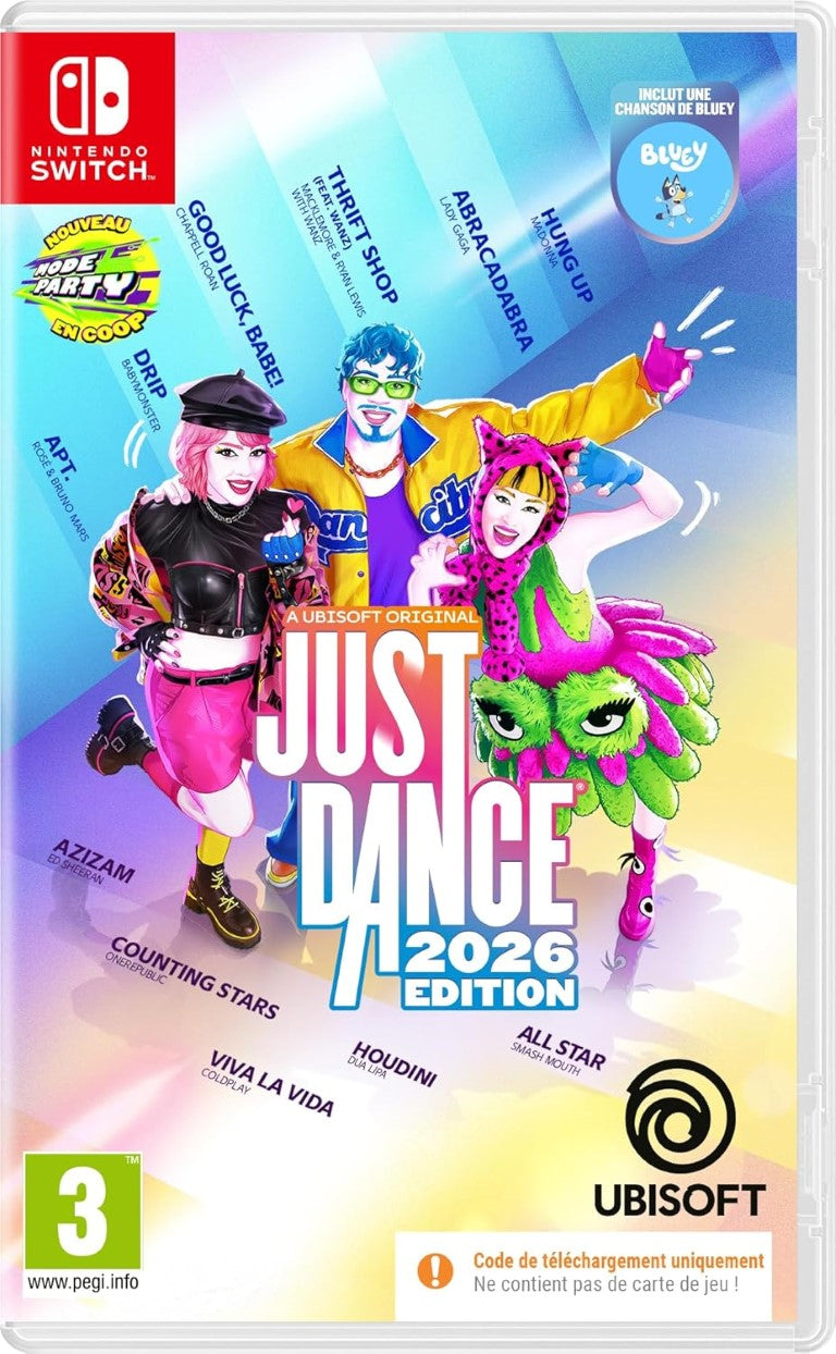 Just Dance 2026 (Code de téléchargement) - Switch - Version Française