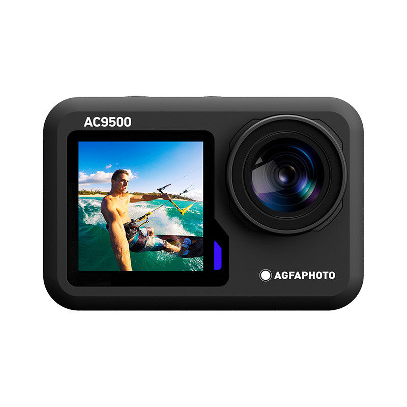 AgfaPhoto Realimove AC9500 caméra d'action étanche 4K, grand angle 170 ° avec accessoires