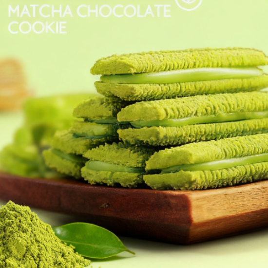 Franzzi Cookies mousse au matcha, saveur chocolat, 70 g