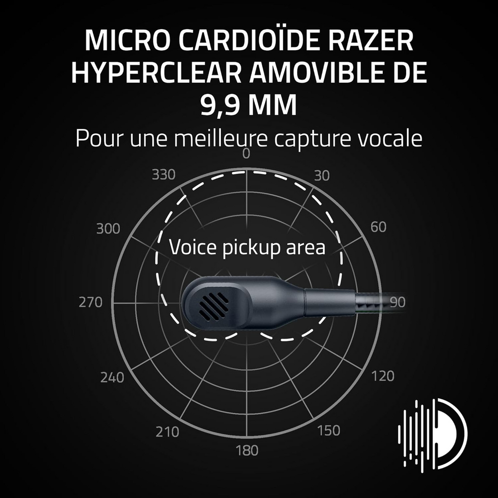 Razer BlackShark V3 X HyperSpeed Casque Gaming sans fil - Licence officielle PlayStation - Noir