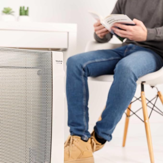 TAURUS Alpatec PRMB2400 Radiateur rayonnant électrique, 2400 W, blanc