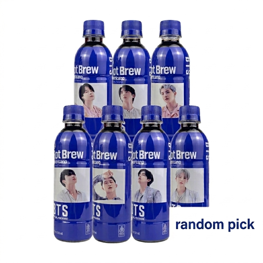 HY Bts Hot Brew Americano Café Glacé Sélection Aléatoire 350 ml