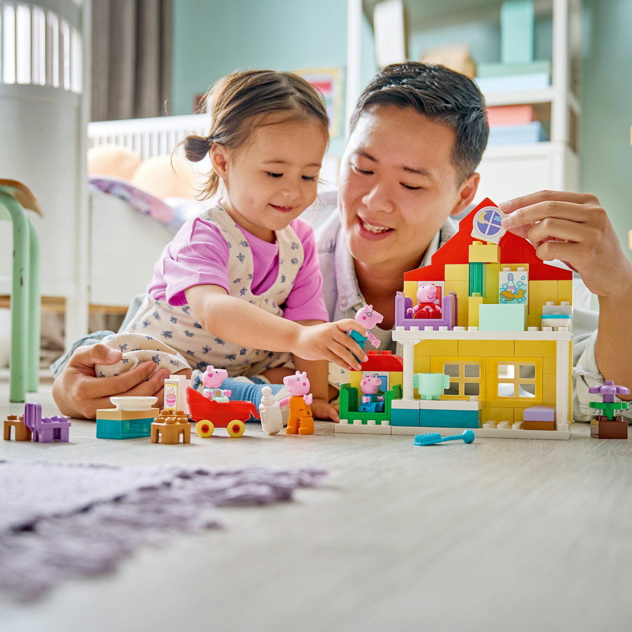 LEGO DUPLO Peppa Pig Maison de la Famille 10467 Set de Jouets de Construction avec 5 Figurines (84 Pièces)