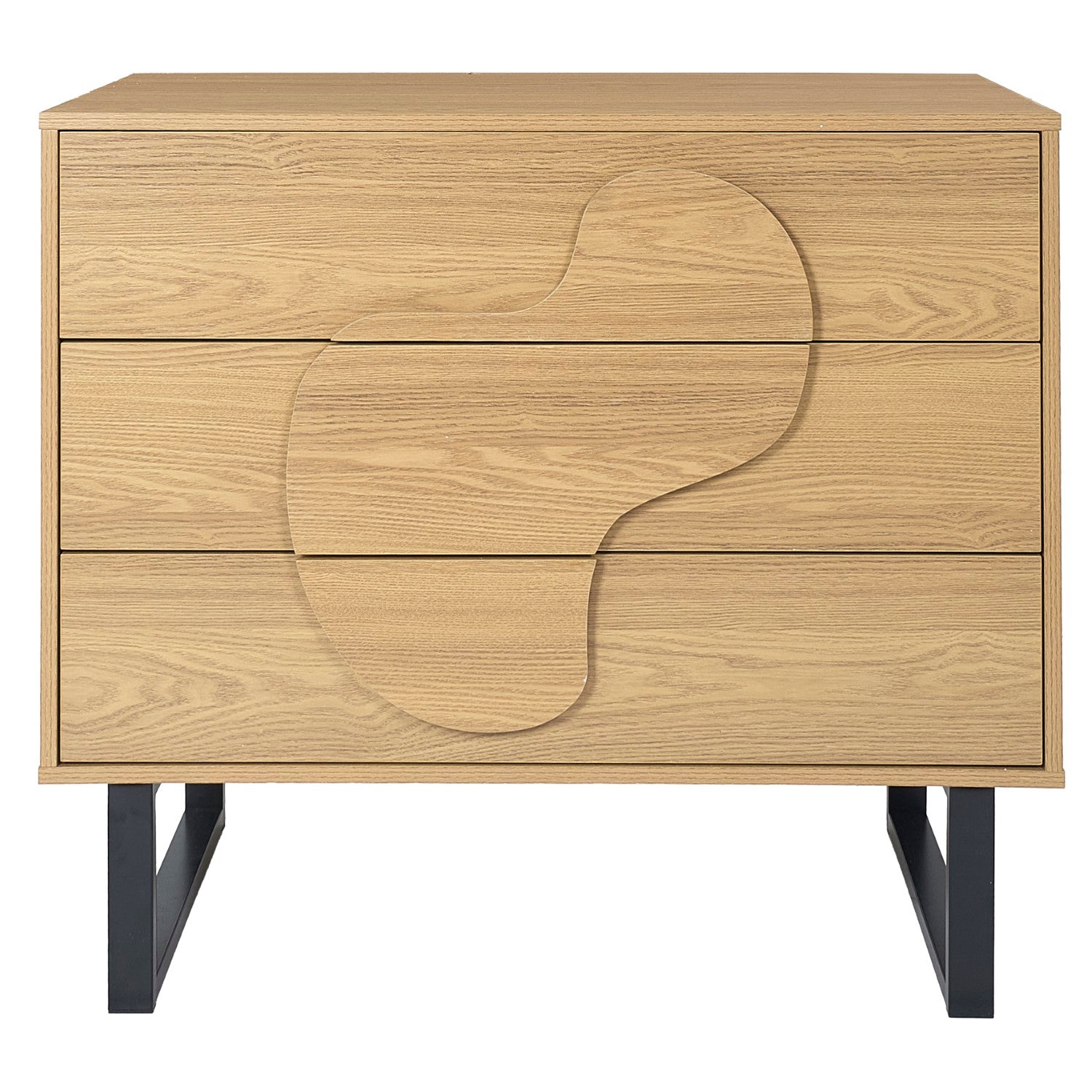 HOME DECO FACTORY Commode Calypso en MDF et métal