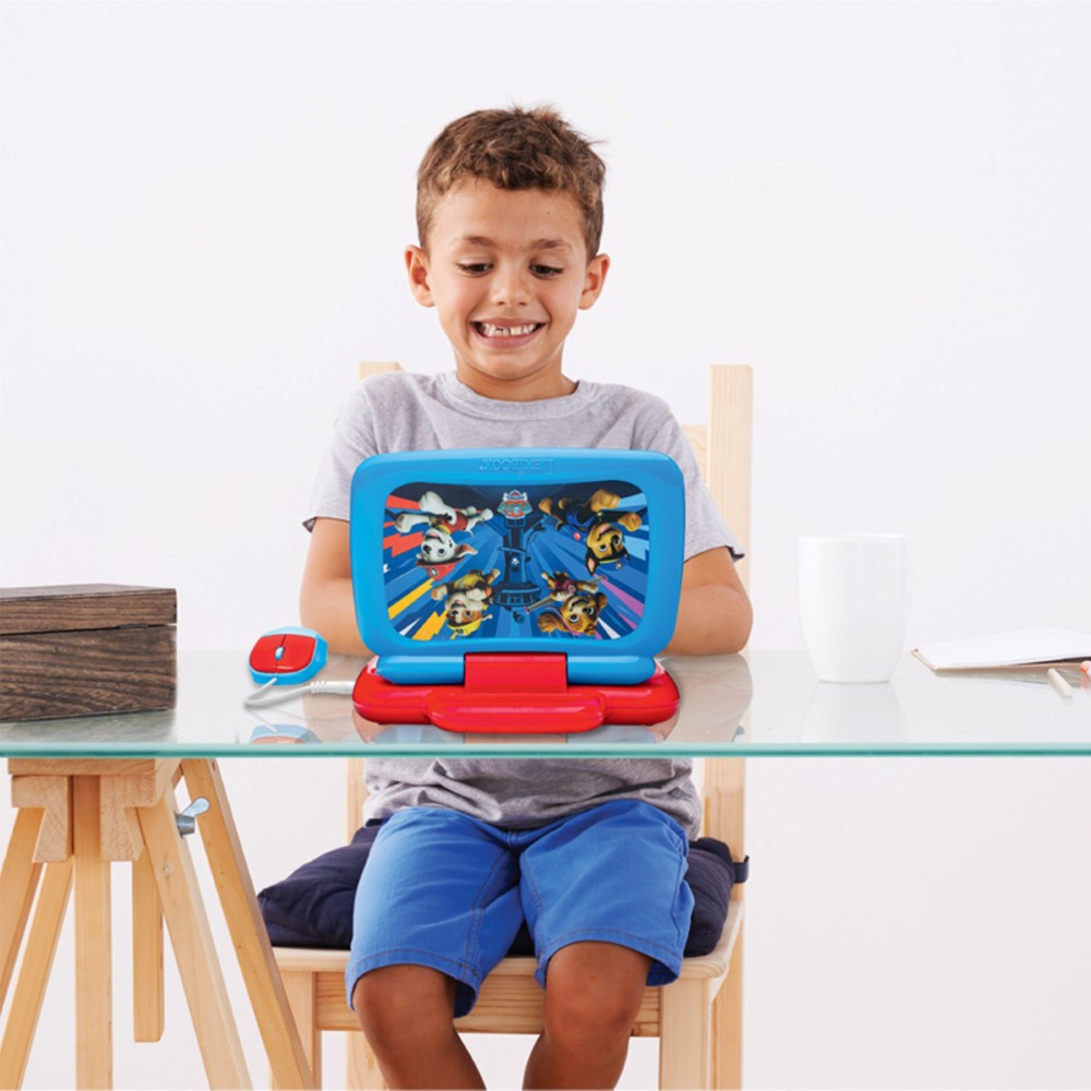 Lexibook Ordinateur éducatif Bilingue La Pat’ Patrouille – 100 activités (50 dans chaque langue) Français/Anglais