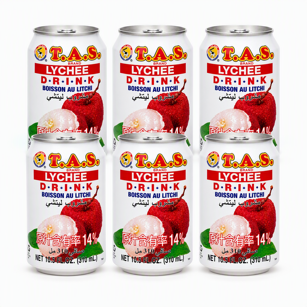 TAS Boisson au litchi en canette - 310 ml ( Lot de 6)