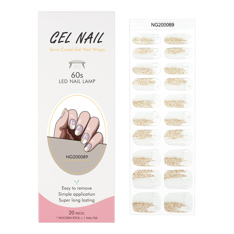 MeoMagic 14-41 Autocollants gels pour ongles - 20 pièces