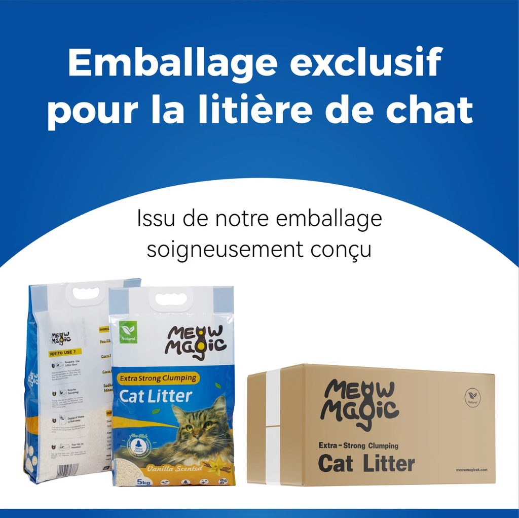 Meowmagic Litière Pour Chat À Base De Plantes (Tofu) 5*5 kg