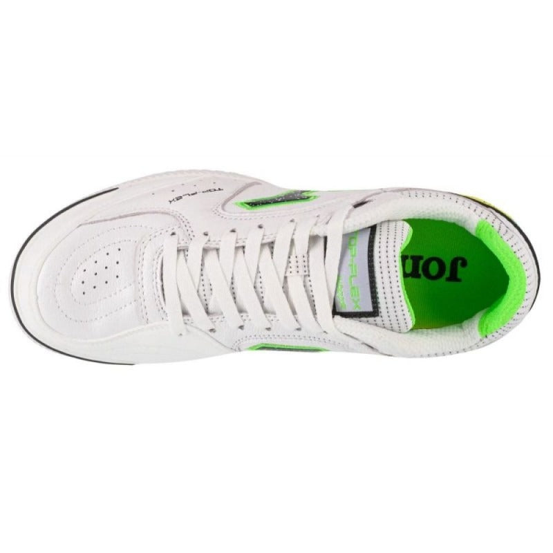JOMA Chaussures de futsal Top Flex intérieures Blanc/Jaune 44.5