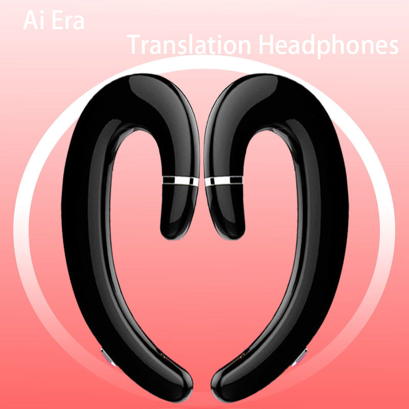 VoxorAI C6 Noir Écouteurs à crochets auriculaires doubles Bluetooth à conduction osseuse Écouteurs de sport Meilleures ventes