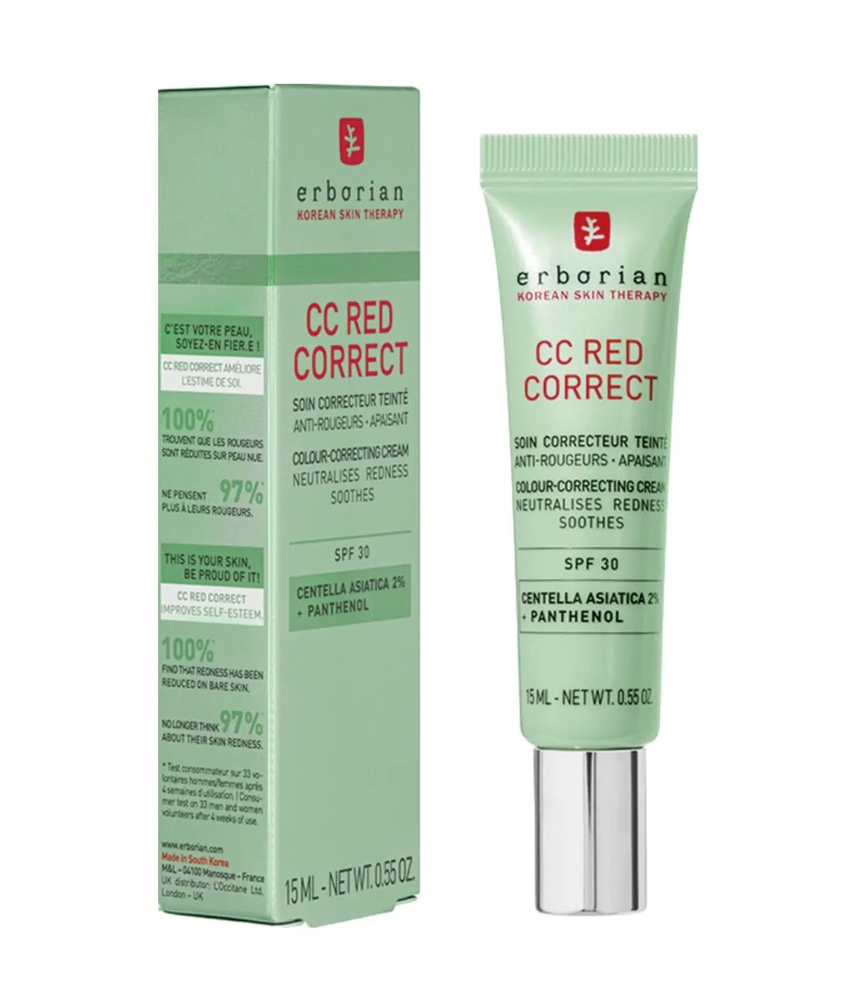 Erborian CC Correcteur Rouge SPF25 PA++ 15 ml