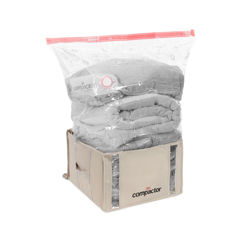 COMPACTOR Sac de Rangement sous Vide Taille M Beige